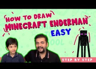 Draw Minecraft Enderman
