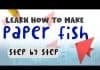 Paper Fish : Learn to make step by step paper fish | KidsFunLearnClub Art & Crafts Tutorial for Kids