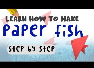 Paper Fish : Learn to make step by step paper fish | KidsFunLearnClub Art & Crafts Tutorial for Kids