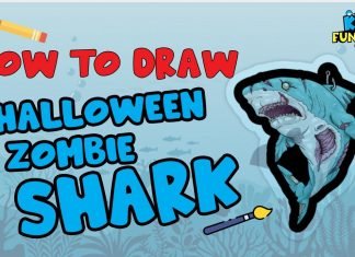 Halloween Zombie Shark Halloween Zombie Shark : Learn to draw and enjoy the night with Parikshet by Kids Fun Learn Club