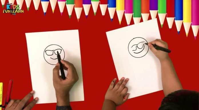 How to Draw a Cool & Smart Emoji with Parikshet and Kids Fun Learn Club