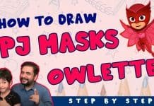 Draw PJ Masks Owlet