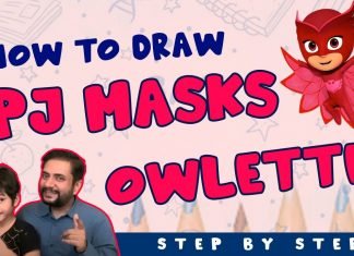 Draw PJ Masks Owlet