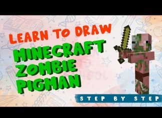 Draw Minecraft Zombie Pig man