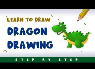 Dragon Dragon : Learn to draw step by step easy dragon drawing for kids by KidsFunLearnClub