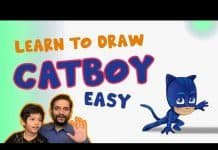 PJ Masks Catboy PJ Masks Catboy : Lets learn to draw Catboy with KidsFunLearnClub