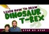 Dinosaur T-Rex Dinosaur T-Rex : Learn how to draw easy step by step T Rex by KidsFunLearnClub