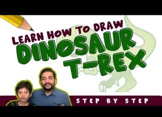 Dinosaur T-Rex Dinosaur T-Rex : Learn how to draw easy step by step T Rex by KidsFunLearnClub