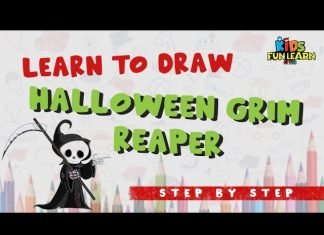 Halloween Grim Reaper Halloween Grim Reaper : Learn easy drawing with Parikshet from Kids Fun Learn Club