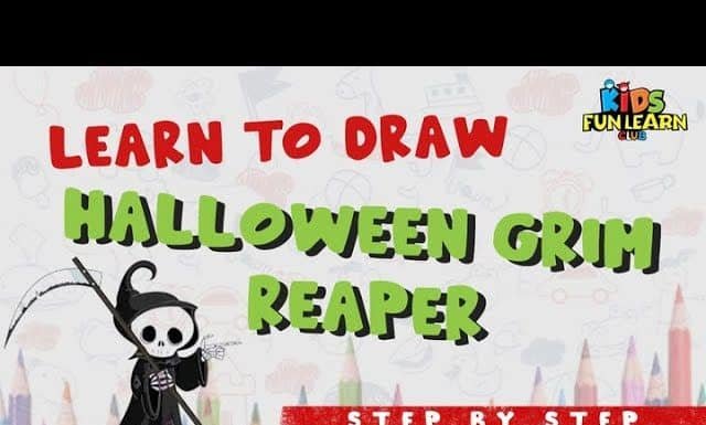Halloween Grim Reaper Halloween Grim Reaper : Learn easy drawing with Parikshet from Kids Fun Learn Club