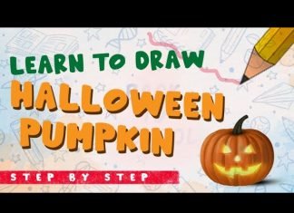 Halloween Pumpkin : Learn to draw the halloween pumpkin with Parikshet and Kids Fun Learn Club