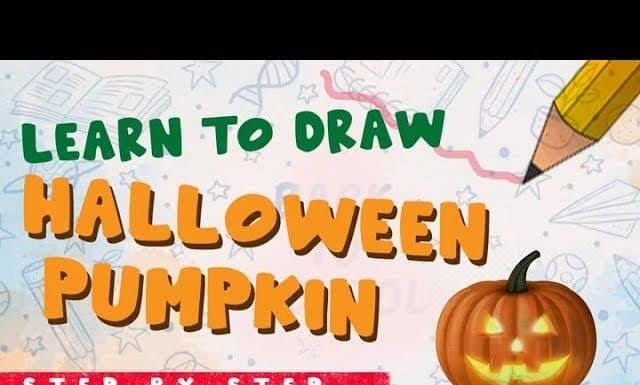 Halloween Pumpkin : Learn to draw the halloween pumpkin with Parikshet and Kids Fun Learn Club