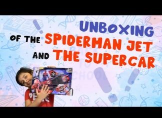 Unboxing of the Spiderman Jet and the supercar by Parikshet More from Kids Fun Learn Club