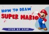 Super Mario Super Mario : Draw easy Super Mario sketch with KidsFunLearnClub