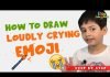 How to Draw the Loudly Crying Emoji with Parikshet at Kids Fun Learn Club