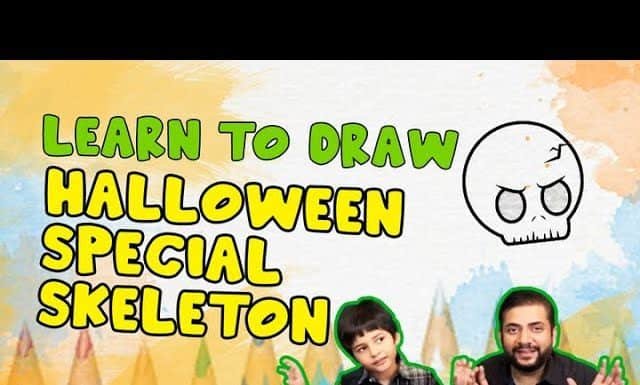 Halloween Skeleton Drawing