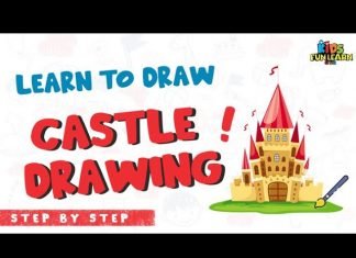 Castle Drawing for Kids with Parikshet and Kids Fun Learn Club