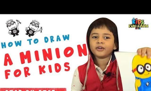 How to Draw a Minion with Parikshet and Kids Fun Learn Club