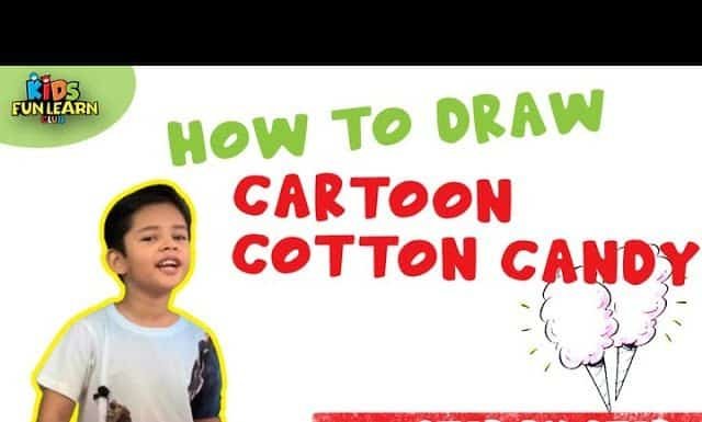 Cartoon Cotton Candy with KidsFunLearnClub