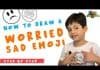 How to Draw Worried Sad Emoji with Parikshet and Kids Fun Learn Club