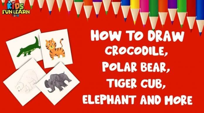 Draw Crocodile, Polar Bear and more