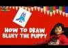 Draw Bluey the Puppy