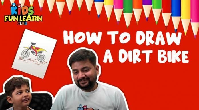 How to Draw a Dirt Bike Step by Step Tutorial for Kids