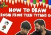 Draw Robin from Teen Titans Go
