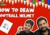 How to Draw a Football Helmet