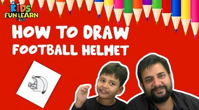 How to Draw a Football Helmet