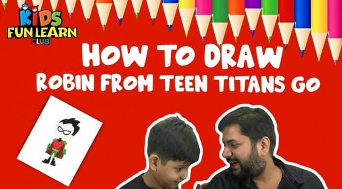 Draw Robin from Teen Titans Go