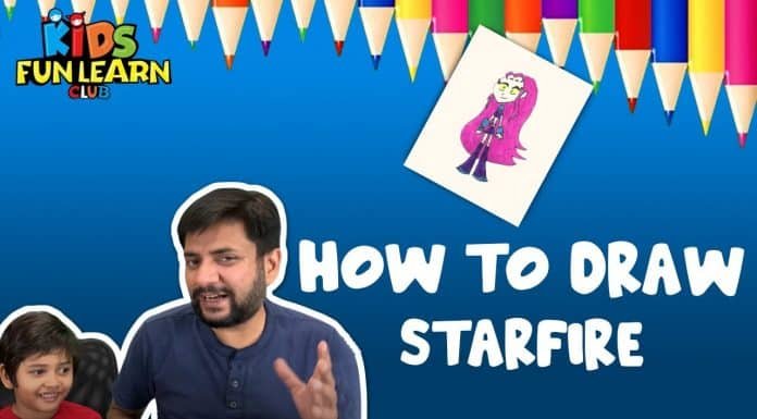 How To Draw a Starfire Easily