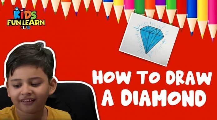 HOW TO DRAW A DIAMOND STEP BY STEP : EASY DRAWING TUTORIAL