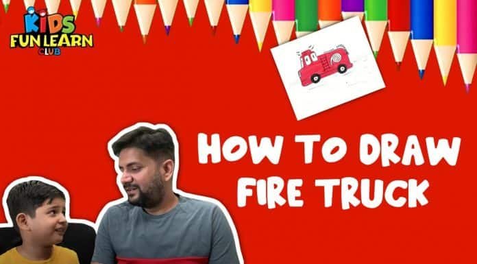 How to Draw a Fire Truck Step by Step Tutorial for Kids