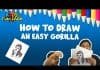 Draw an easy gorilla How to draw a Gorilla Easily – Step by Step Tutorial