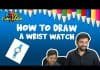 Draw a wrist watch How to draw a wrist watch step by step Tutorial