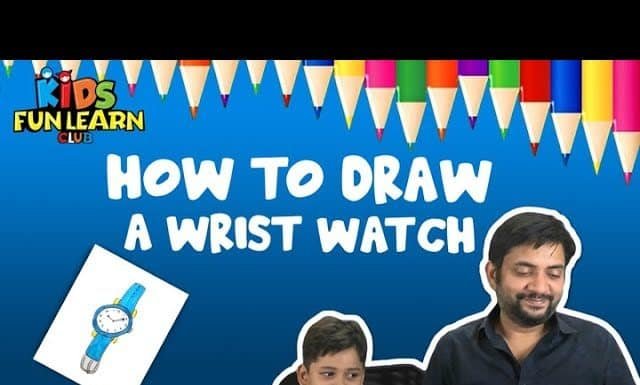 Draw a wrist watch How to draw a wrist watch step by step Tutorial