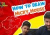 How to Draw easy Mickey Mouse step by step for Kids| Drawing Tutorials for Kids!