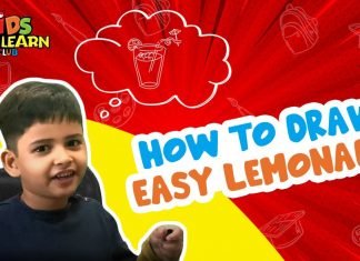 How to Draw easy Lemonade step by step for Kids| Drawing Tutorials for Kids!