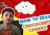 How to Draw easy Choco chip Cookies step by step for Kids| Drawing Tutorials for Kids!