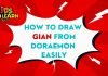 How to draw gian from doraemon How to Draw Gian from Doraemon easily and step by step | Cartoon Drawing Tutorials for Kids