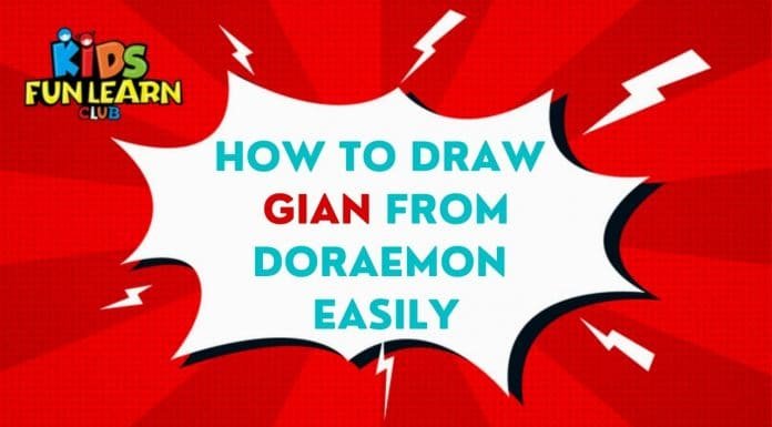 How to draw gian from doraemon How to Draw Gian from Doraemon easily and step by step | Cartoon Drawing Tutorials for Kids