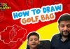 How to Draw easy Golf Bag step by step for Kids| Drawing Tutorials for Kids!