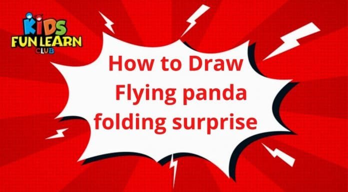 How to Draw a Flying panda folding surprise easily and step by stepHow to Draw a Flying panda folding surprise easily and step by step | Drawing Tutorials for Kids