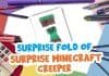 Surprise Fold Folding Surprise Minecraft Creeper Folding