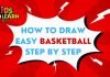 How to Draw easy Basketball step by step for Kids| Drawing Tutorials for Kids!