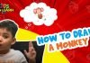 How to Draw easy Monkey step by step for Kids| Drawing Tutorials for Kids!