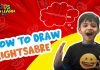 How to draw lightsabre