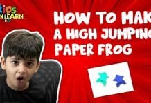 How to make a high jumping Paper Frog Origami