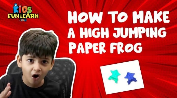How to make a high jumping Paper Frog Origami